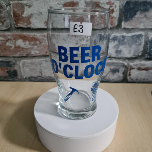 Beer O'Clock Half Pint Glass