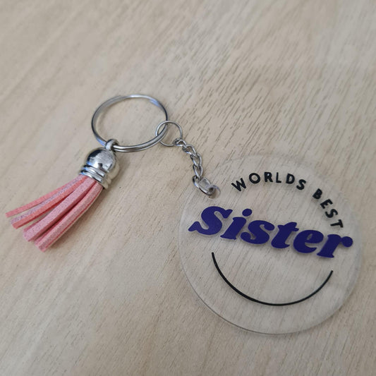 "Worlds Best Sister" Keyring