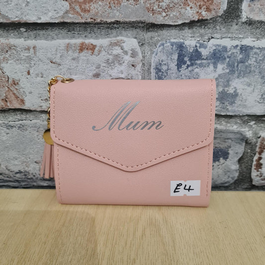 "Mum" Pink Card Purse