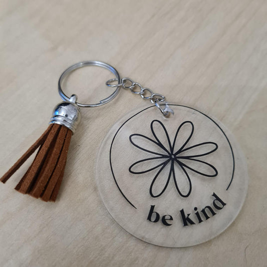 "Be Kind" Flower Keyring