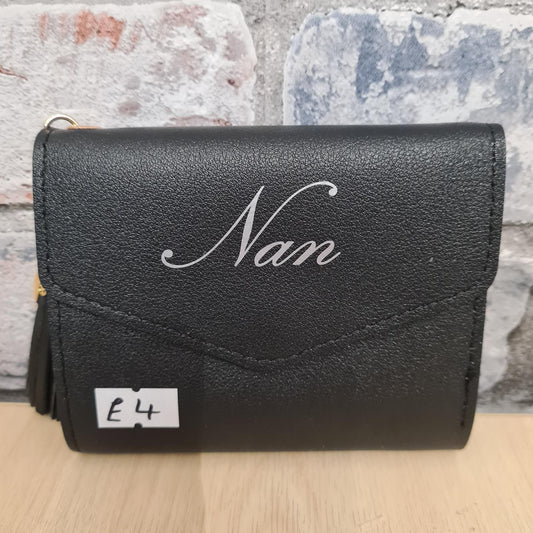 "Nan" Black Card Purse